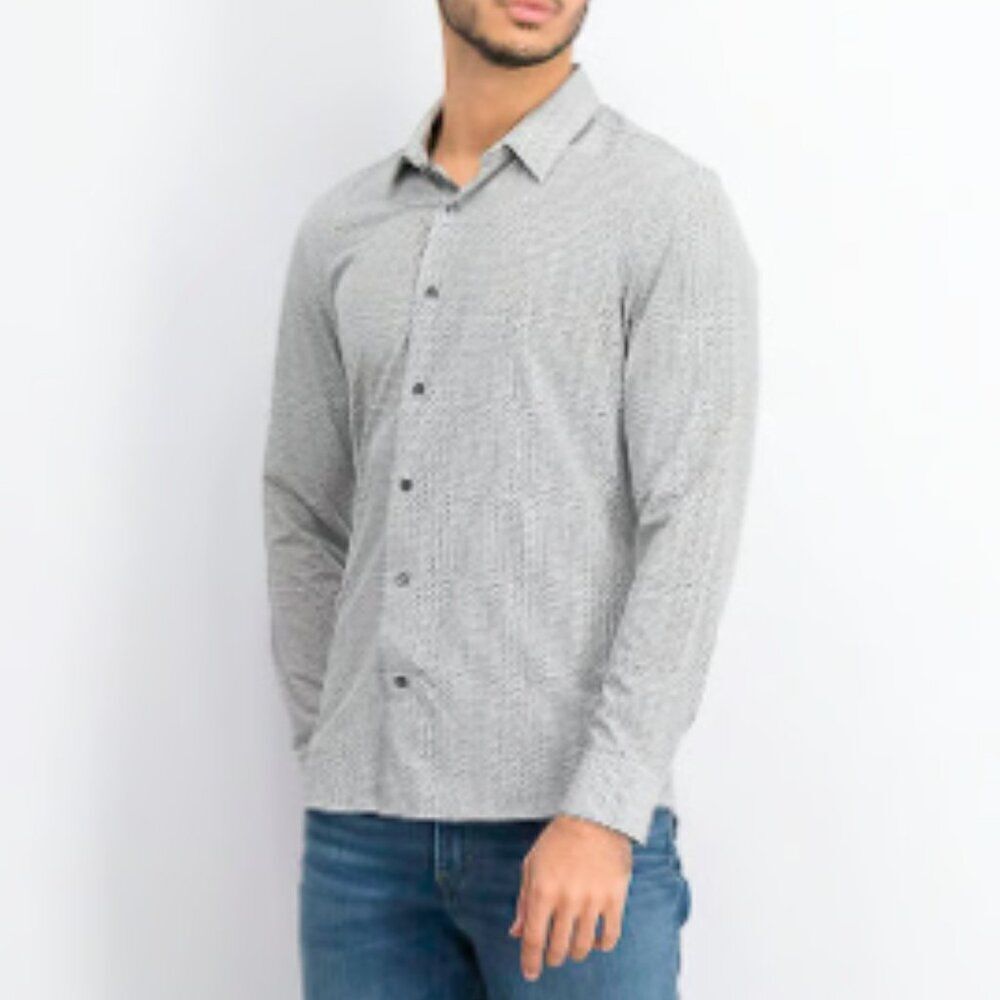 7 DAIMONDS 4 Way Stretch Morning After Button Down Shirt Size XL